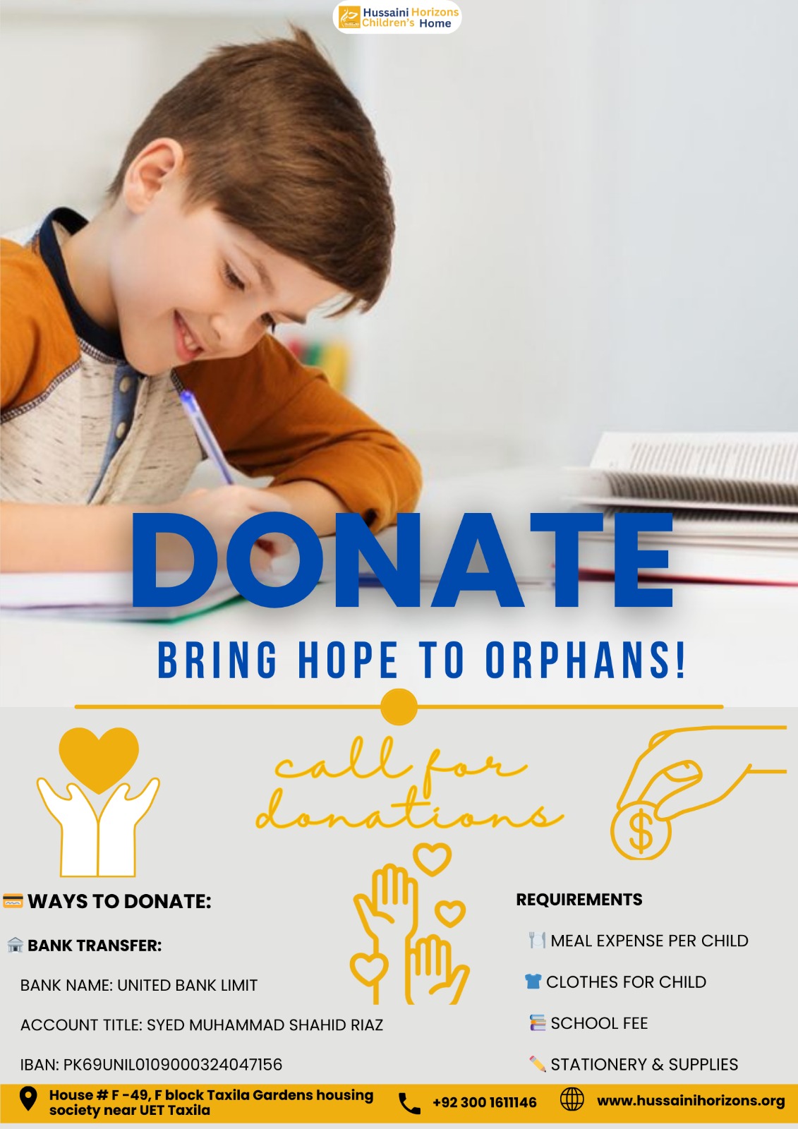 Donate to Hussaini Horizons